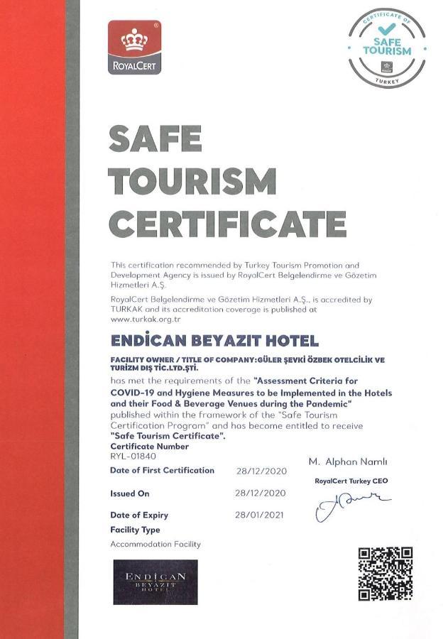 Endican Beyazit Hotel Istambul Extérieur photo